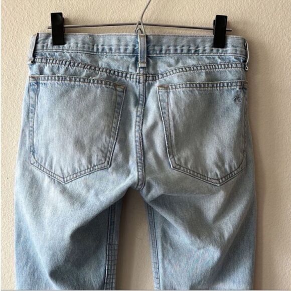 Rag & Bone The Dre Skinny in Convoy Skinny Motto Distressed Jeans - Picture 8 of 13